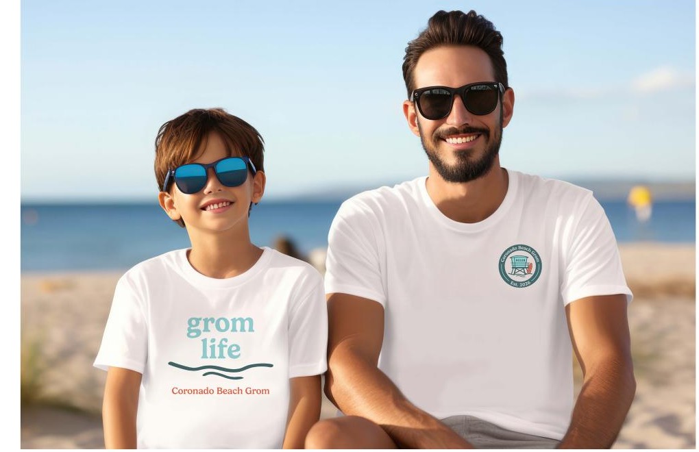 Coronado Beach Grom family shirt